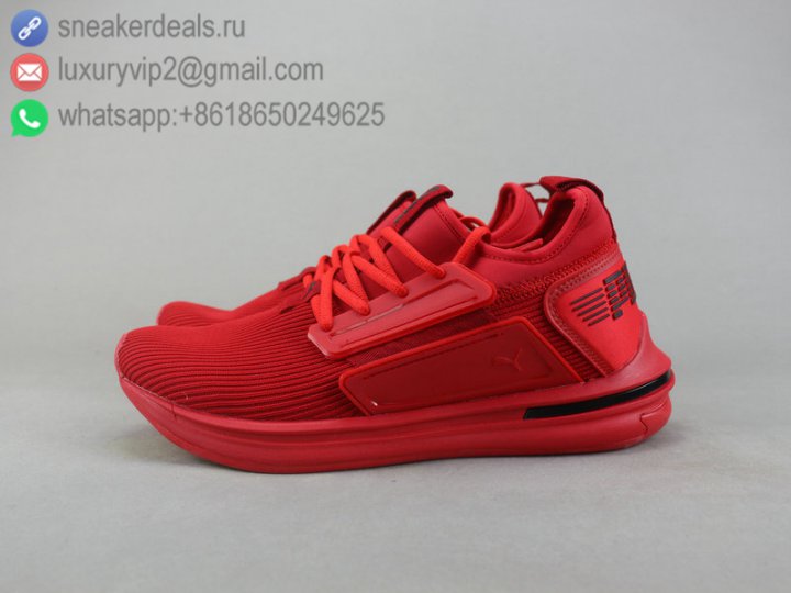 Puma IGNITE Limitless SR NETFIT Men Trainer Running Shoes Red Premium Size 40-44